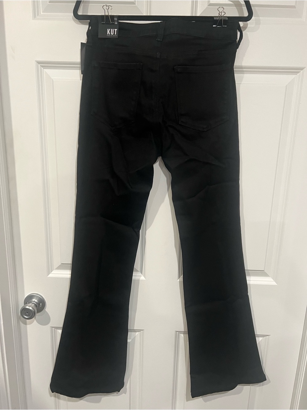 Kut from the Kloth Black Flare Jeans — Wide Leg - Picture 3 of 12